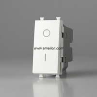 44x22 Size 10A Double Pole Light Switch Modular 