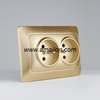 EU Style Dual 2 Pin + T French Power Socket Outlet 
