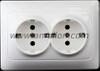 High Performance PC Dual Germany Power Socket Outlet 