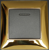 Metal 1G 2 Way Rocker Wall Switch with Led Indicator