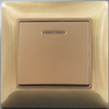 Metal 1G 2 Way Rocker Wall Switch with Led Indicator