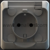 IP54 Water Proof 16A Germany Power Socket Outlet 