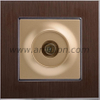 Metal Aluminium Male TV Outlet
