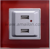 Electrical Interior Wall Mount USB Socket Outlet 