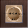 Metal Aluminium 16A 2P+E European Germany Socket Outlet