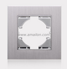1 Gang Metal Aluminium Light Switch Socket Accessories Frame 