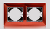 2 Gang Metal Zinc Alloy Light Switch Socket Accessories Frame 